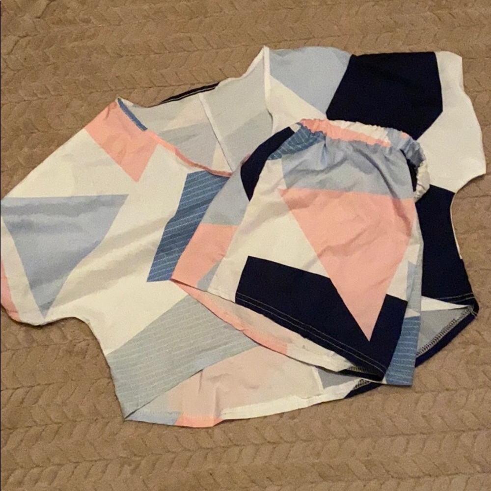 2 piece (shorts/tee)